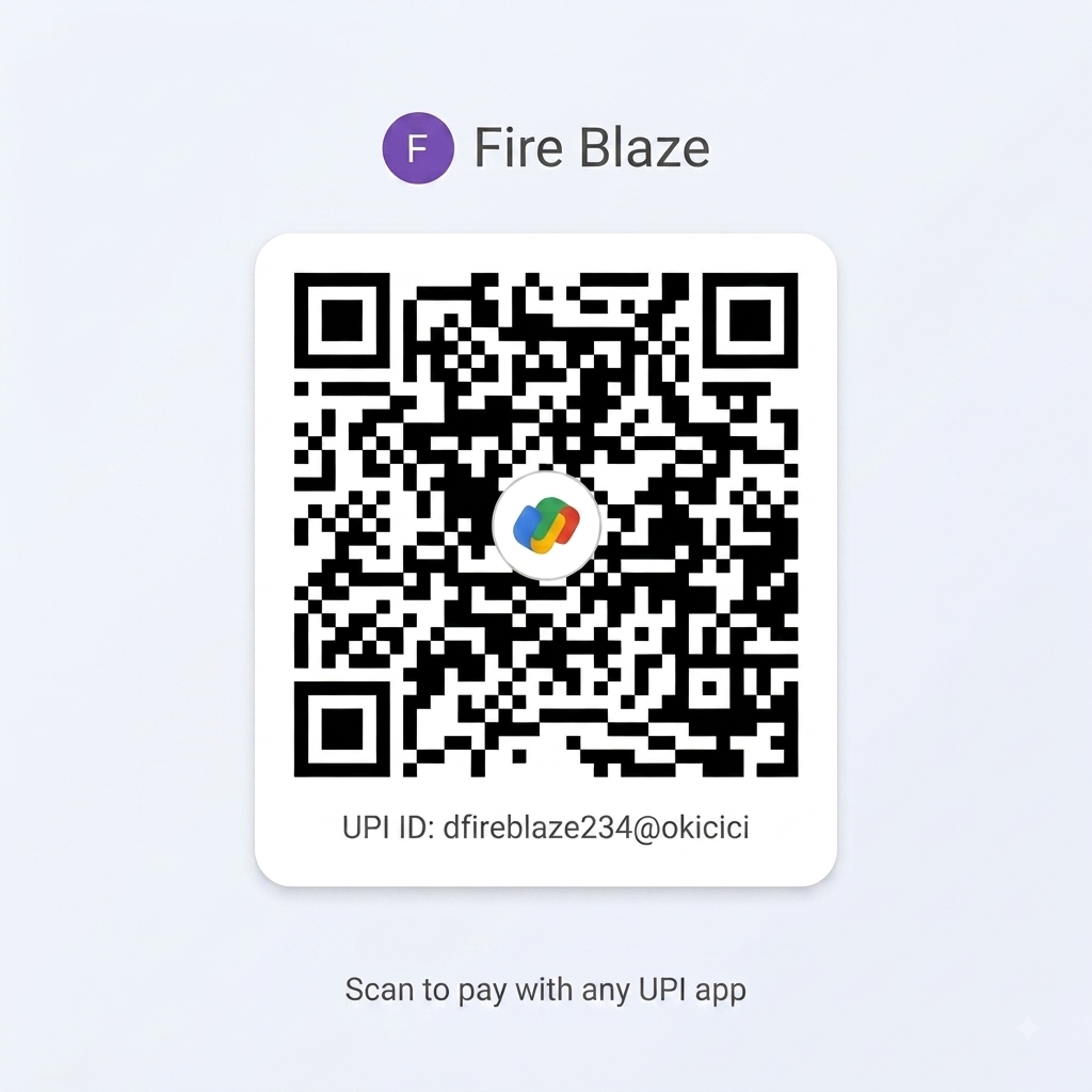 Fire Blaze Verse Donation QR Code